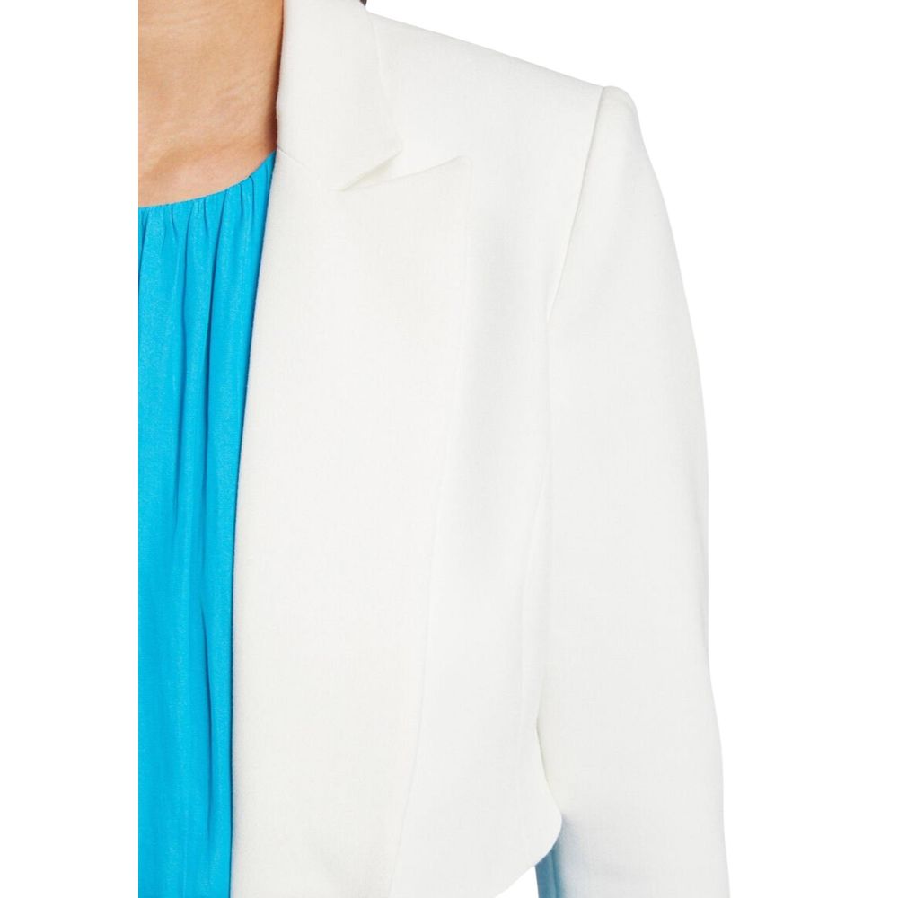 Morgan De Toi Weißer Blazer aus recyceltem Polyester