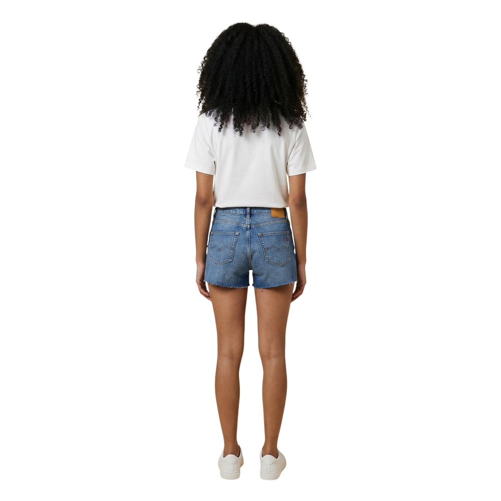 Replay Blaue Baumwoll-Shorts