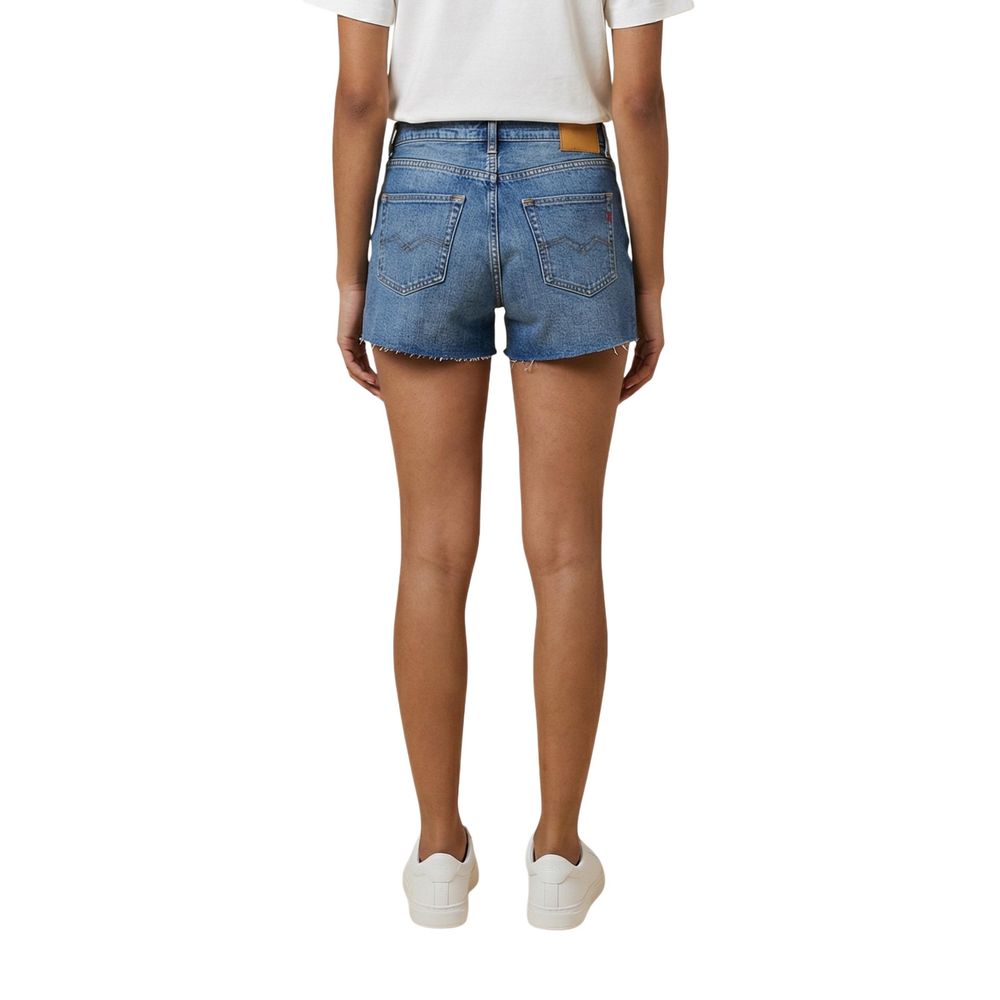 Replay Blaue Baumwoll-Shorts