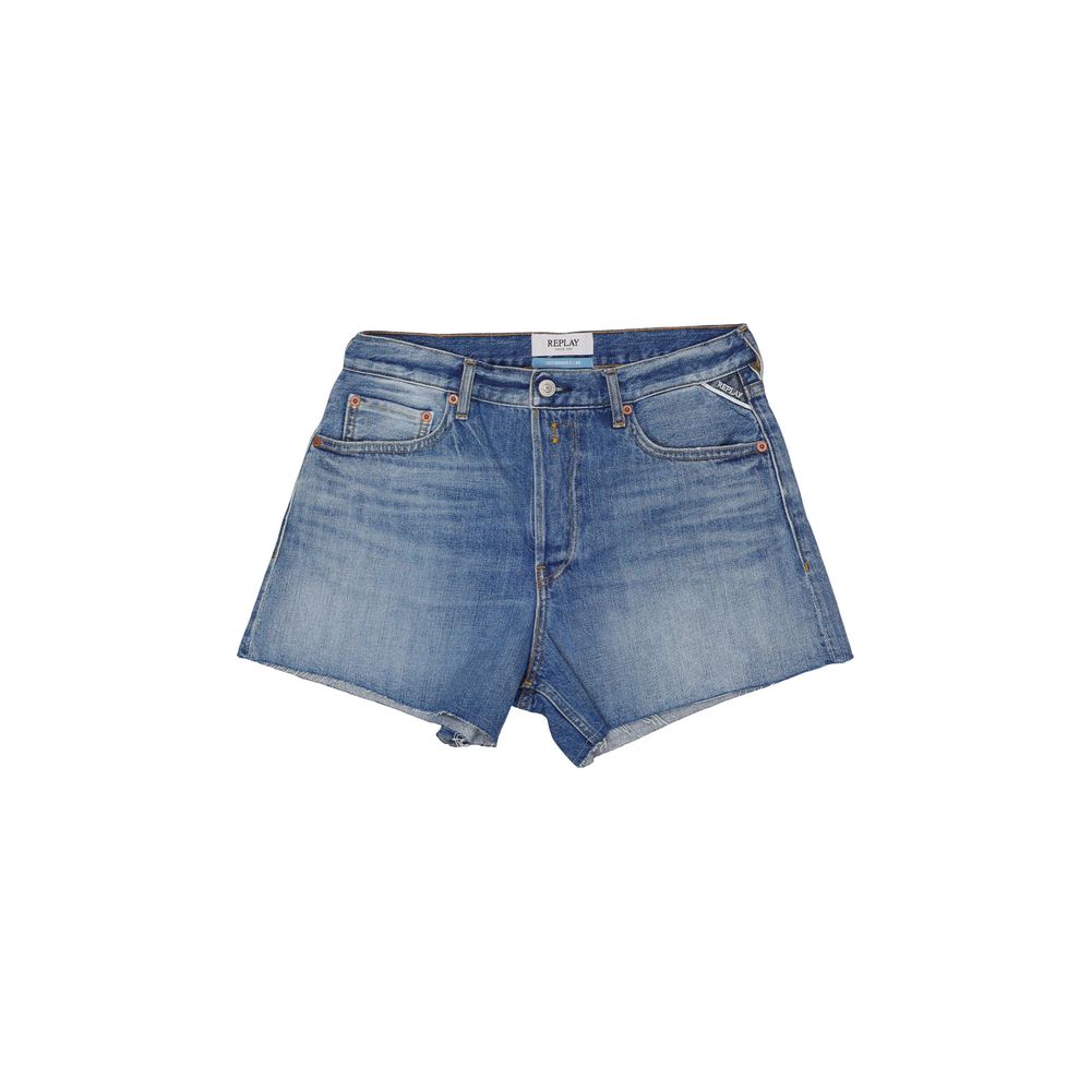 Replay Blaue Baumwoll-Shorts