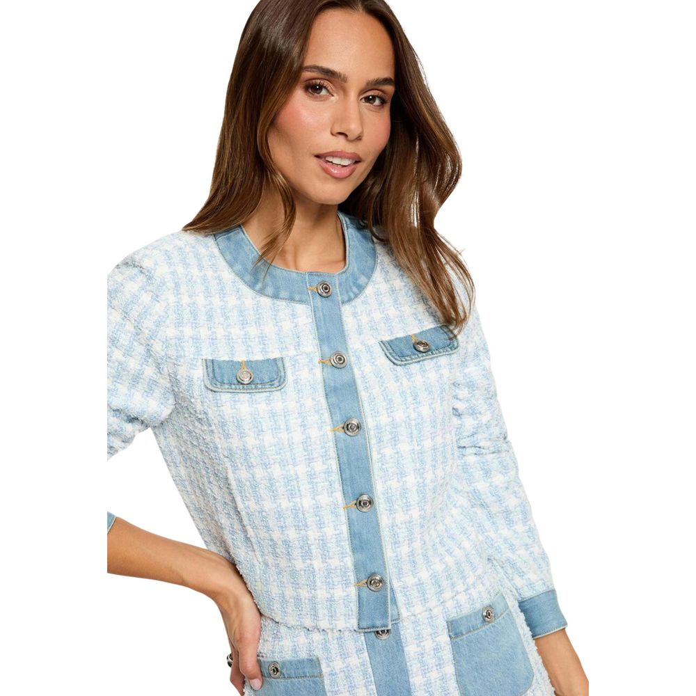 Morgan De Toi Blauer Blazer aus recyceltem Polyester
