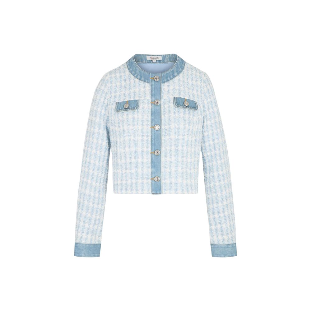 Morgan De Toi Blauer Blazer aus recyceltem Polyester