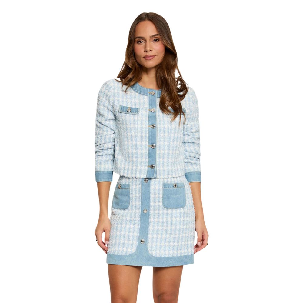 Morgan De Toi Blauer Blazer aus recyceltem Polyester