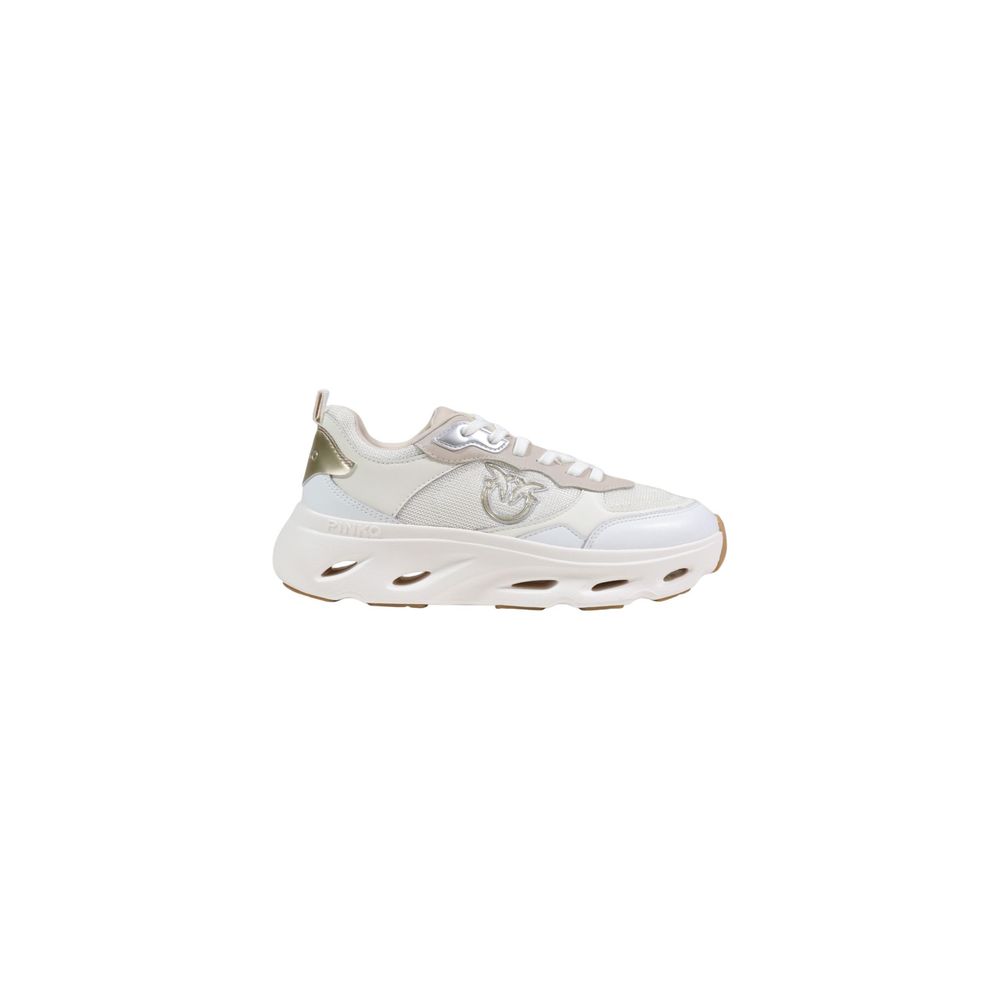 PINKO Beige Leder-Chunky-Sneaker