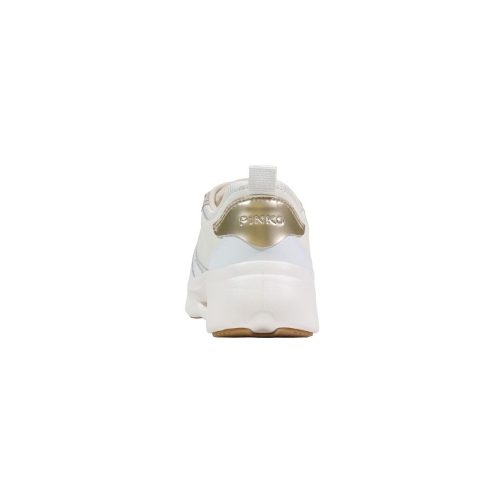 PINKO Beige Leder-Chunky-Sneaker