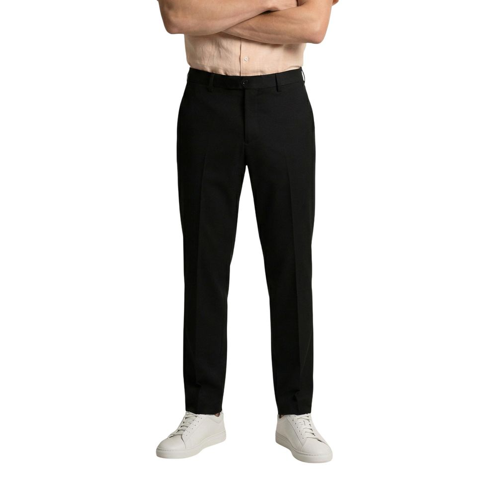 Gianni Lupo Schwarze Skinny-Hose aus Polyester