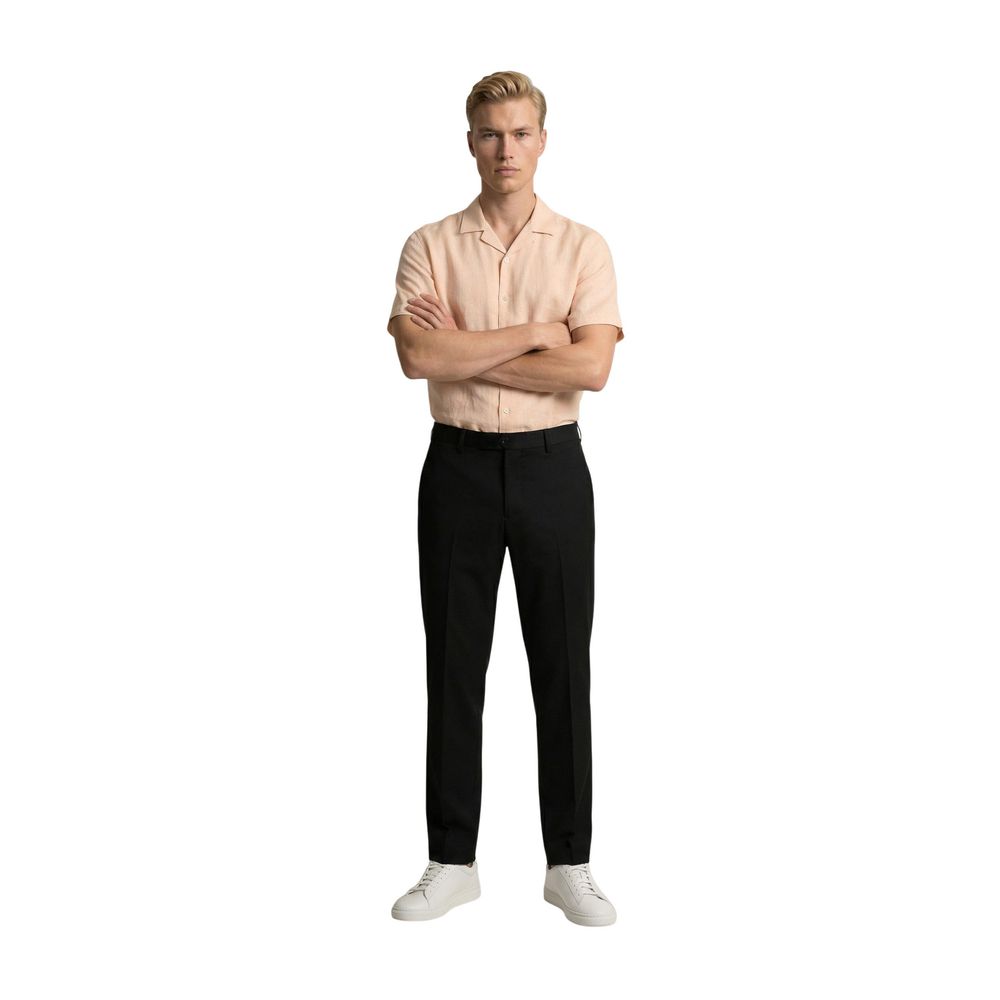 Gianni Lupo Schwarze Skinny-Hose aus Polyester