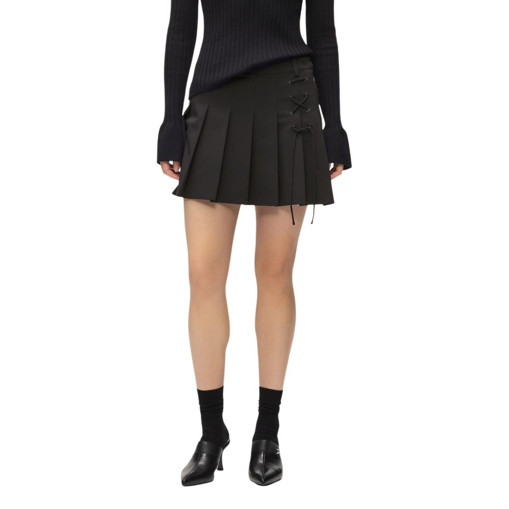 Karl Lagerfeld Schwarzer Polyester-Minirock