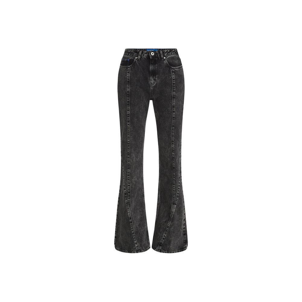 Karl Lagerfeld Black Mom Jeans aus recycelter Baumwolle