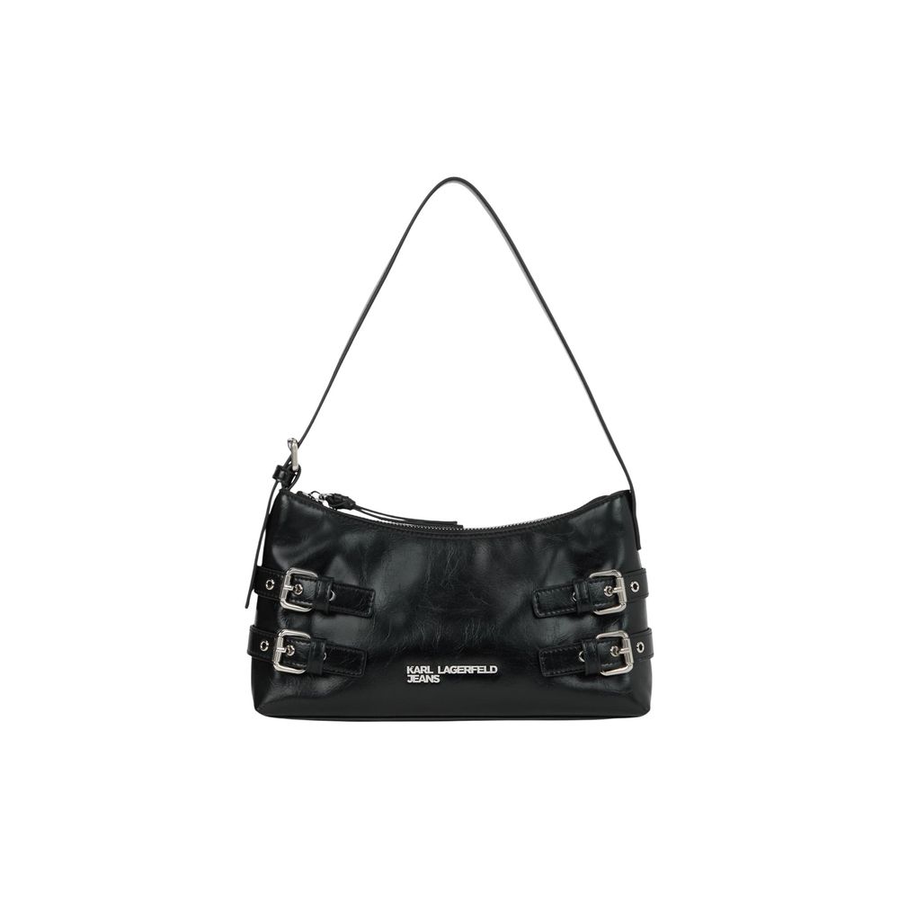 Karl Lagerfeld Schwarze Handtasche aus Polyethylen