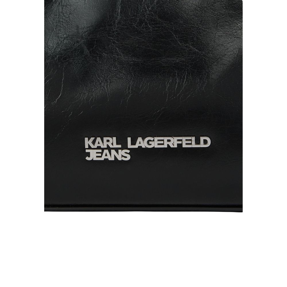 Karl Lagerfeld Schwarze Handtasche aus Polyethylen