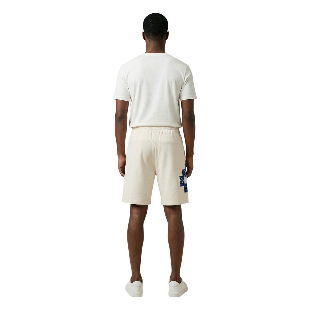 County of Milan Bermuda-Shorts aus cremefarbener Baumwolle