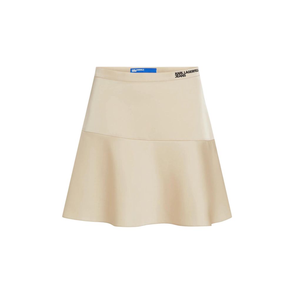 Karl Lagerfeld Beiger Minirock aus Polyester