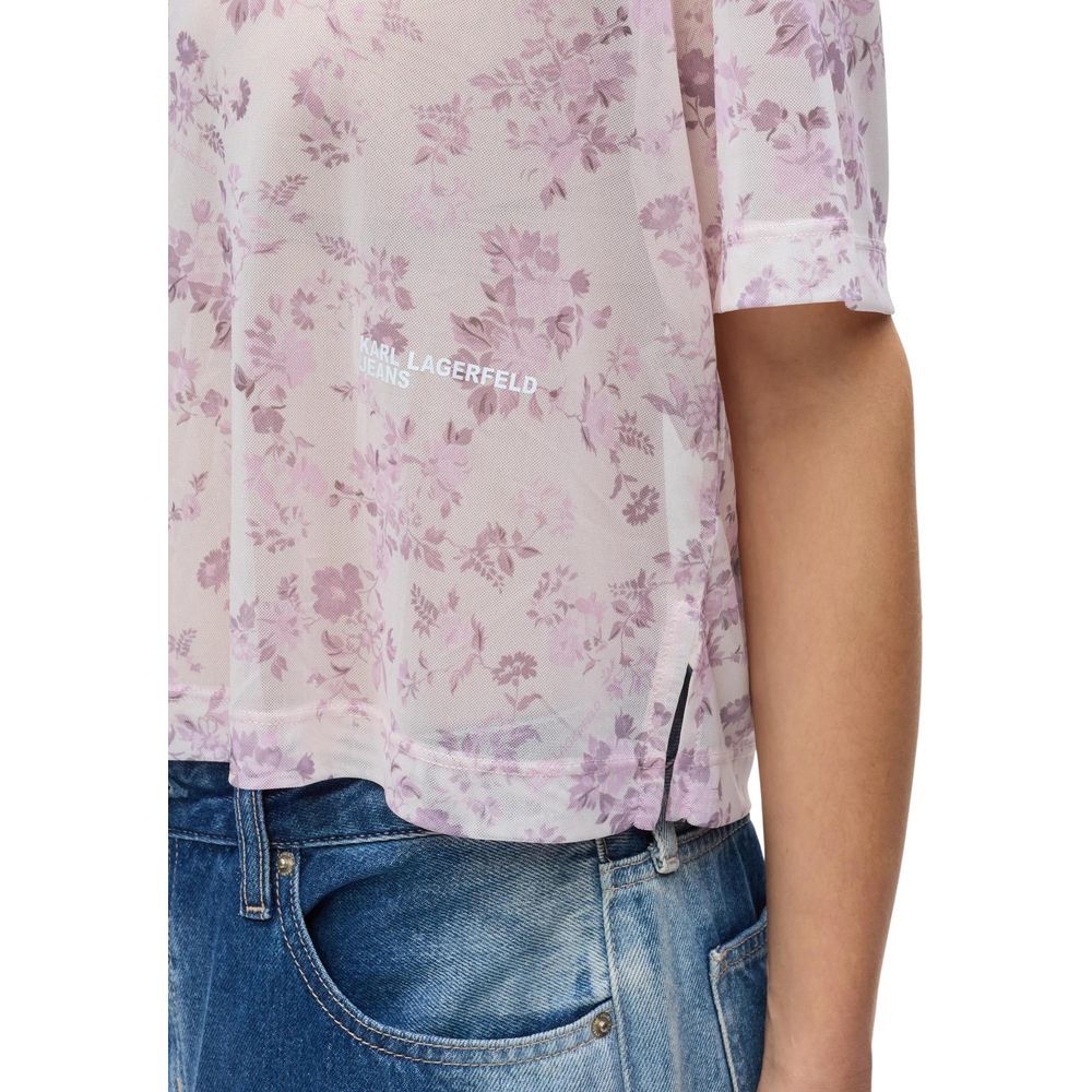 Karl Lagerfeld Mehrfarbiges Polyester-T-Shirt