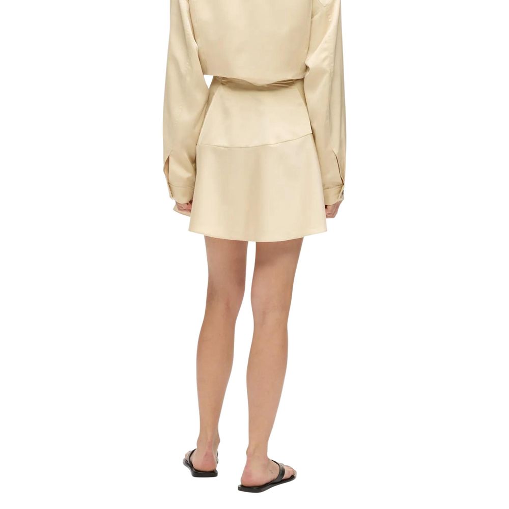 Karl Lagerfeld Beiger Minirock aus Polyester