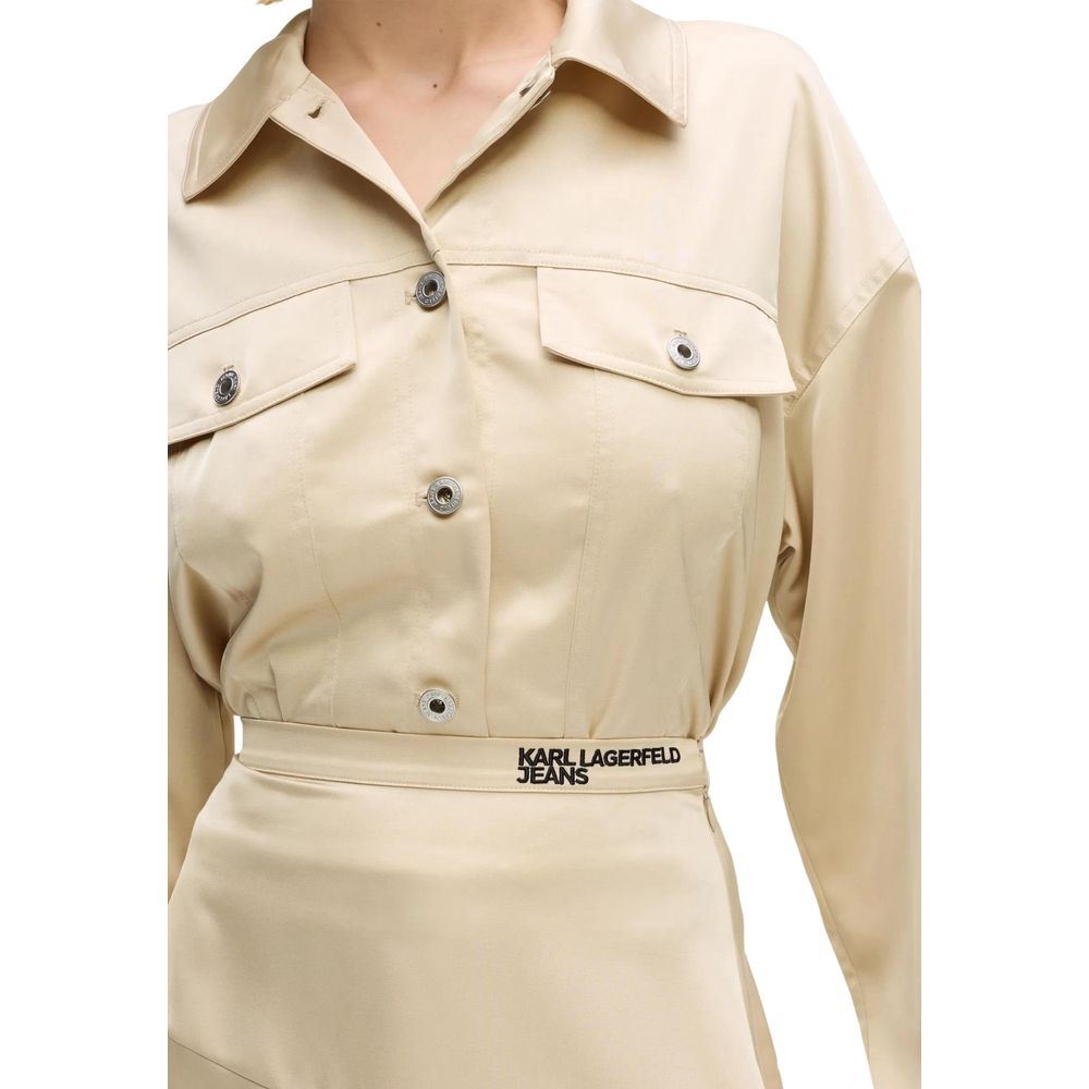 Karl Lagerfeld Beiger Minirock aus Polyester