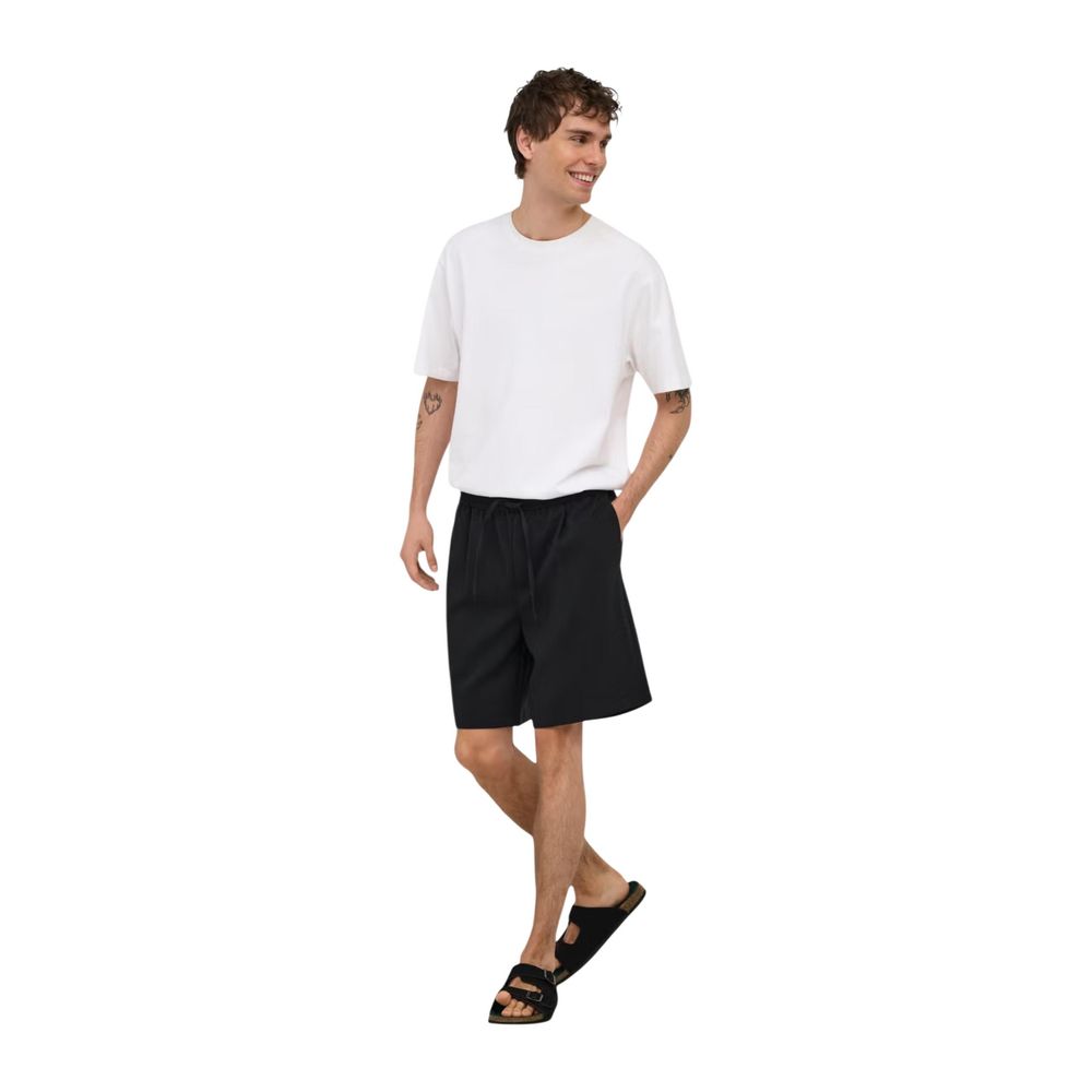Only & Sons Schwarze Bermudashorts aus recyceltem Polyester
