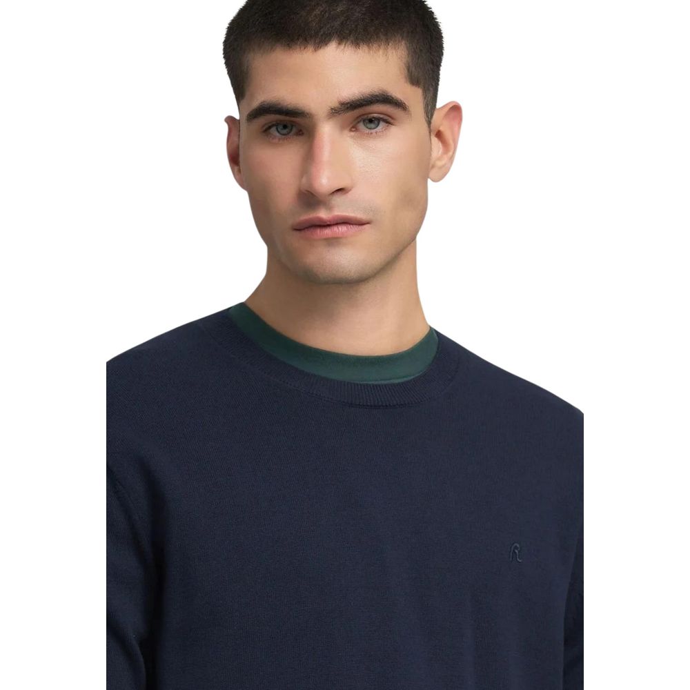 Replay Baumwoll-Sweatshirt in Blau