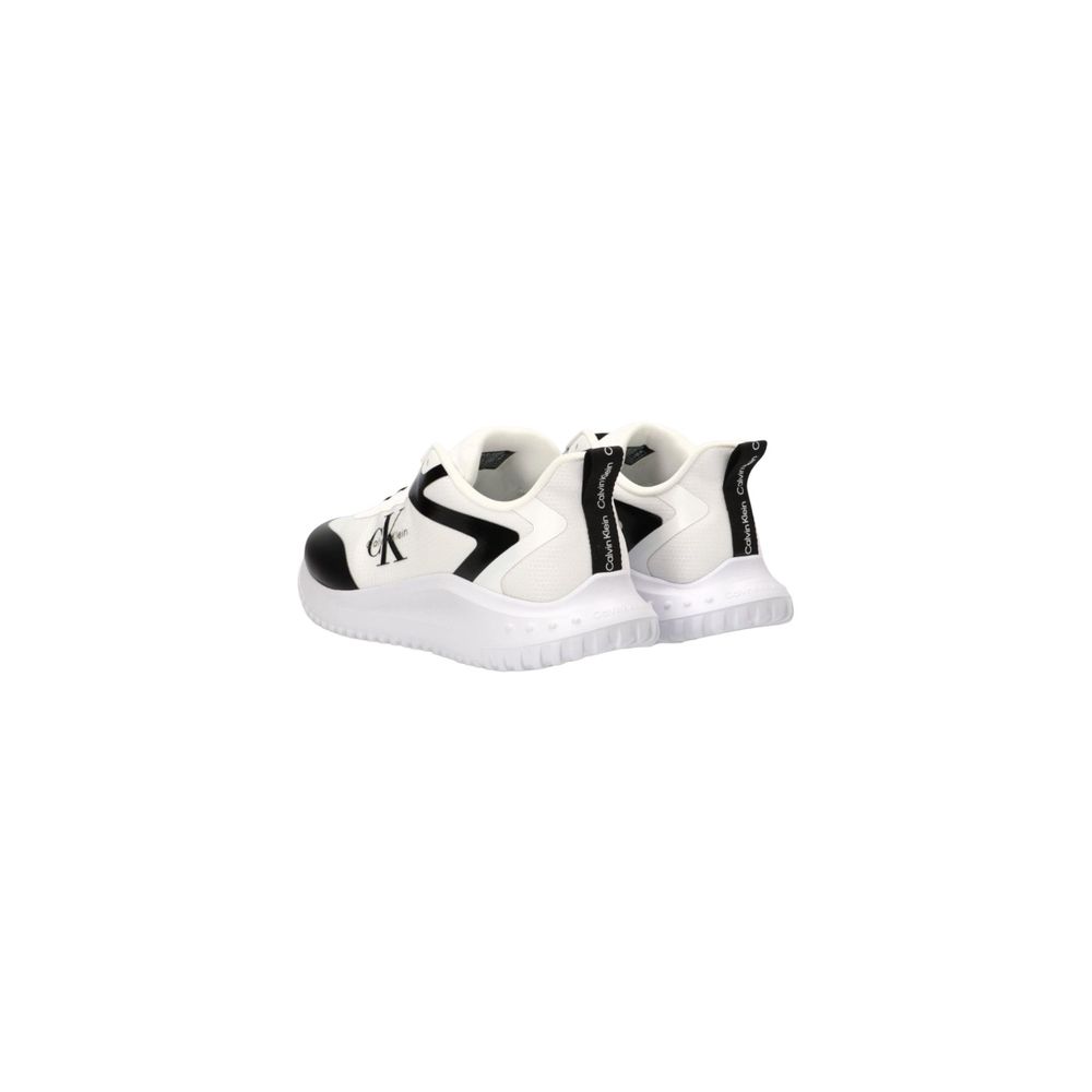 Calvin Klein Jeans Schwarz-Weiß-Sneakers aus recyceltem Polyester