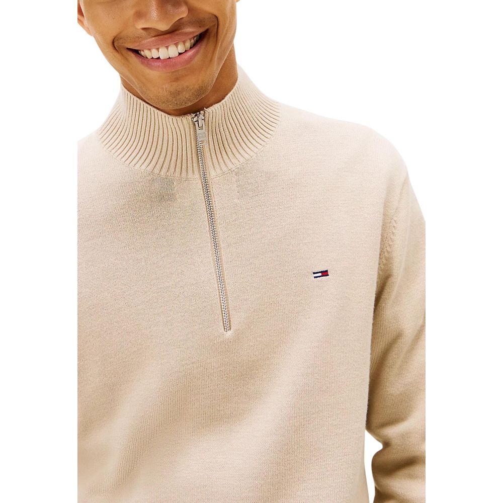 Tommy Hilfiger Jeans Beiges Sweatshirt aus Bio-Baumwolle