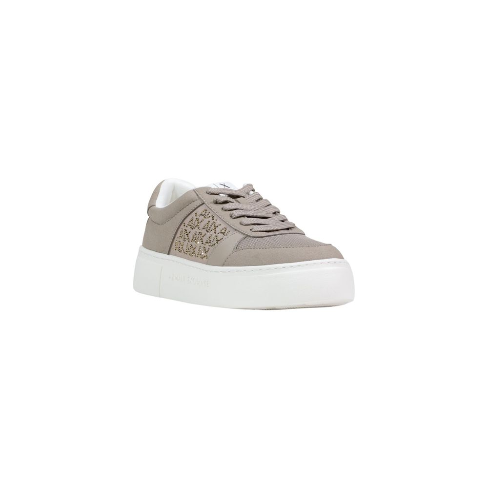 Armani Exchange Braune Polyamid-Athletik-Sneaker
