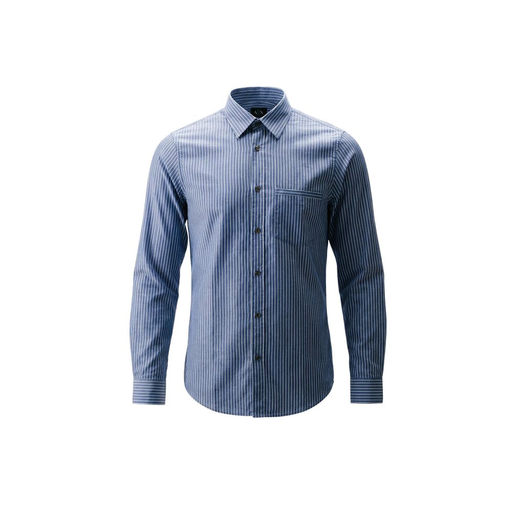 Armani Exchange Zweifarbiges Baumwoll-Hemd