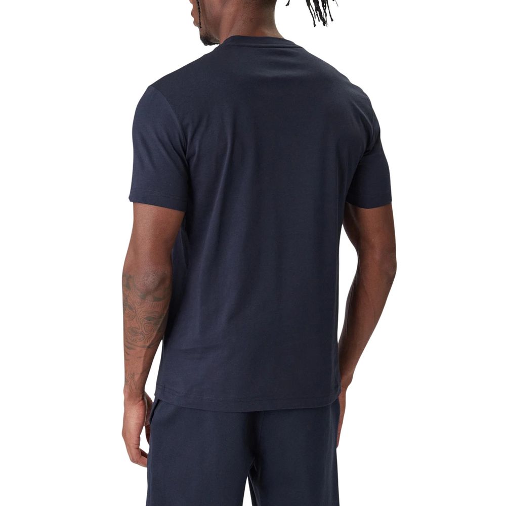 EA7 Emporio Armani Blaues Baumwoll-T-Shirt