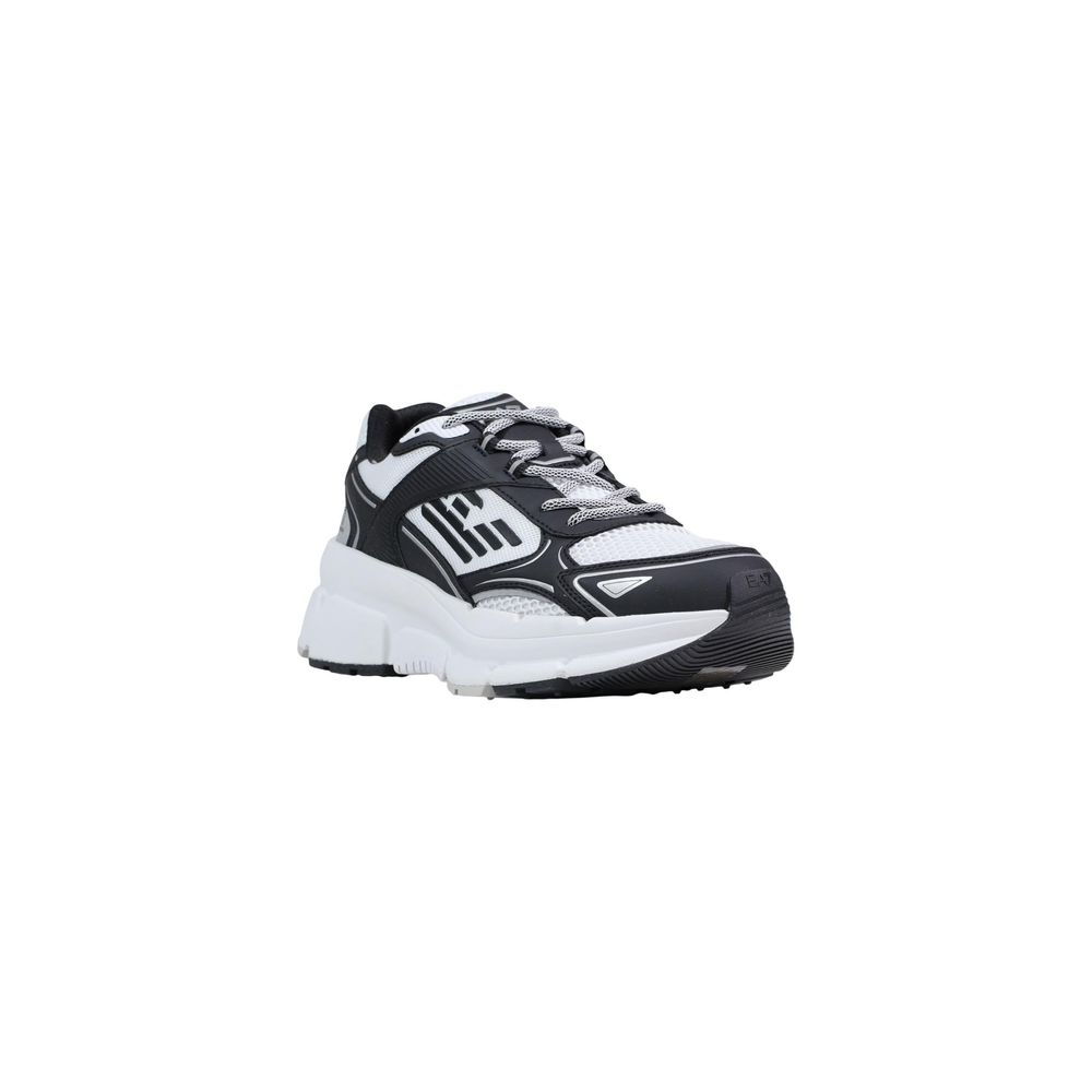 EA7 Emporio Armani Schwarz-weiße Sportschuhe aus Polyester