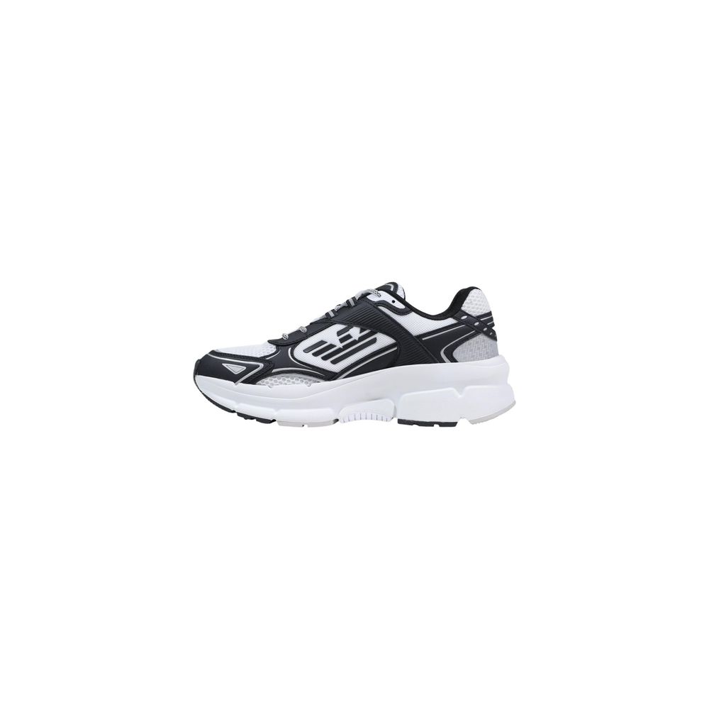 EA7 Emporio Armani Schwarz-weiße Sportschuhe aus Polyester