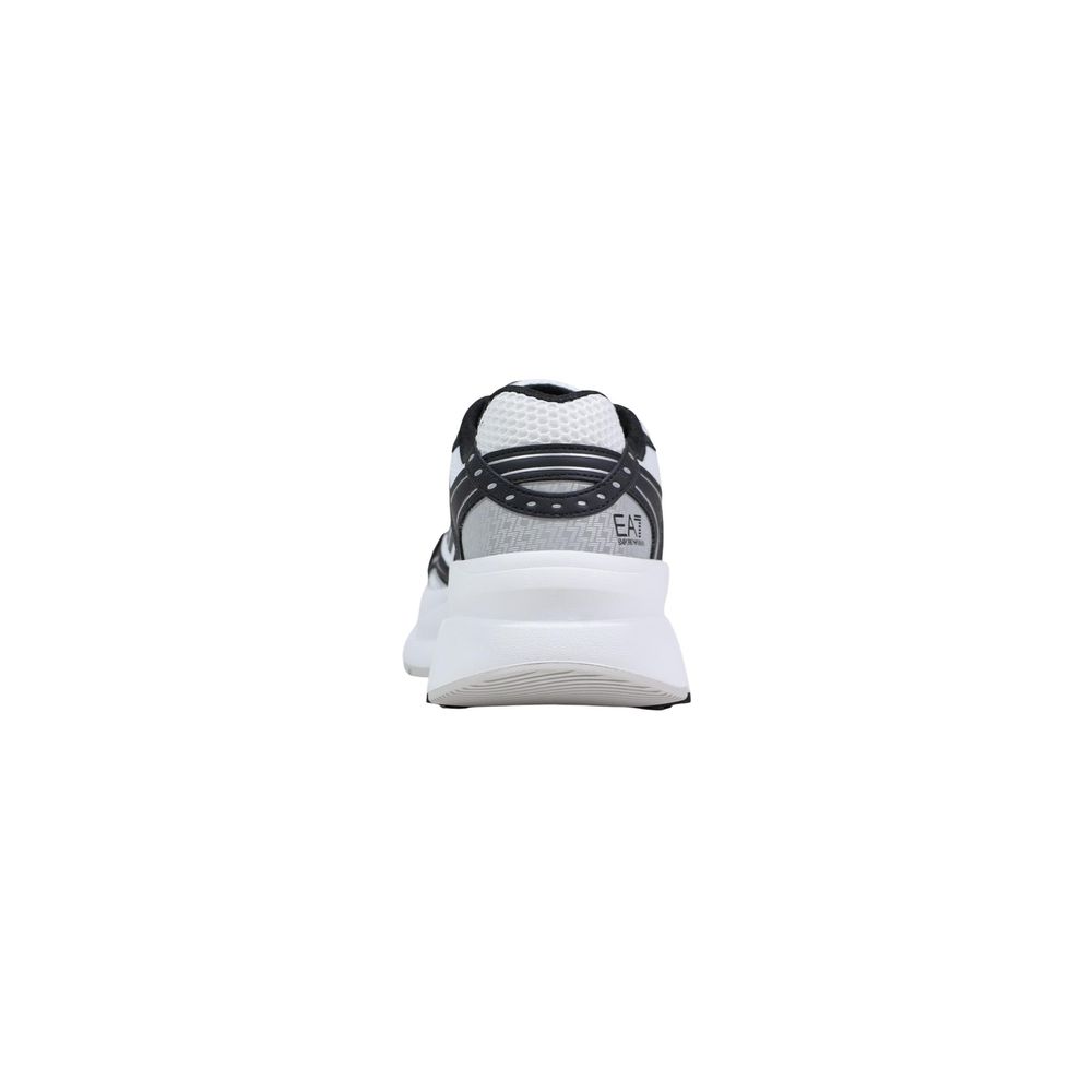 EA7 Emporio Armani Schwarz-weiße Sportschuhe aus Polyester