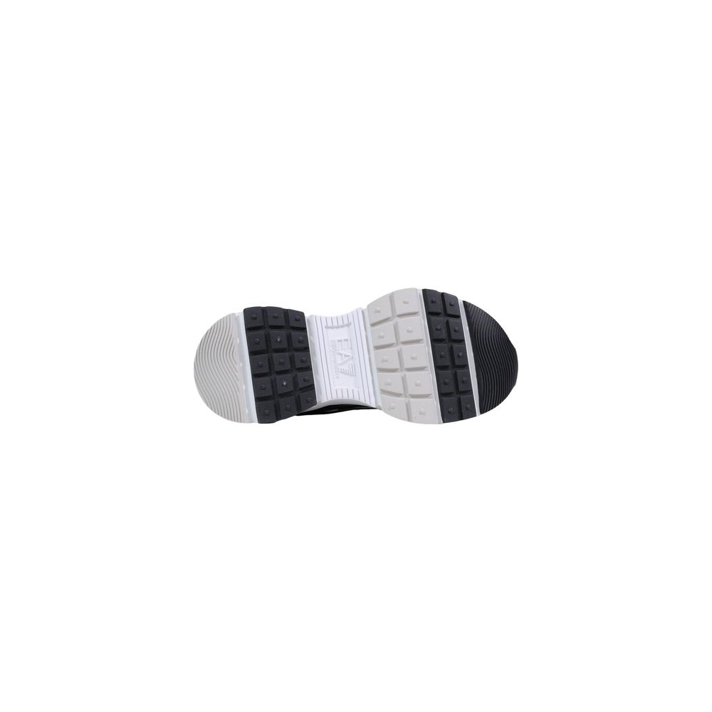 EA7 Emporio Armani Schwarz-weiße Sportschuhe aus Polyester