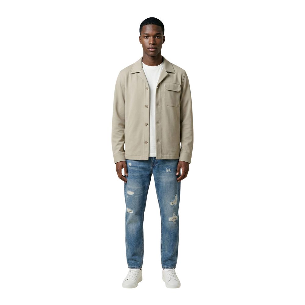 Antony Morato Beige Polyester knöchellange Jacke