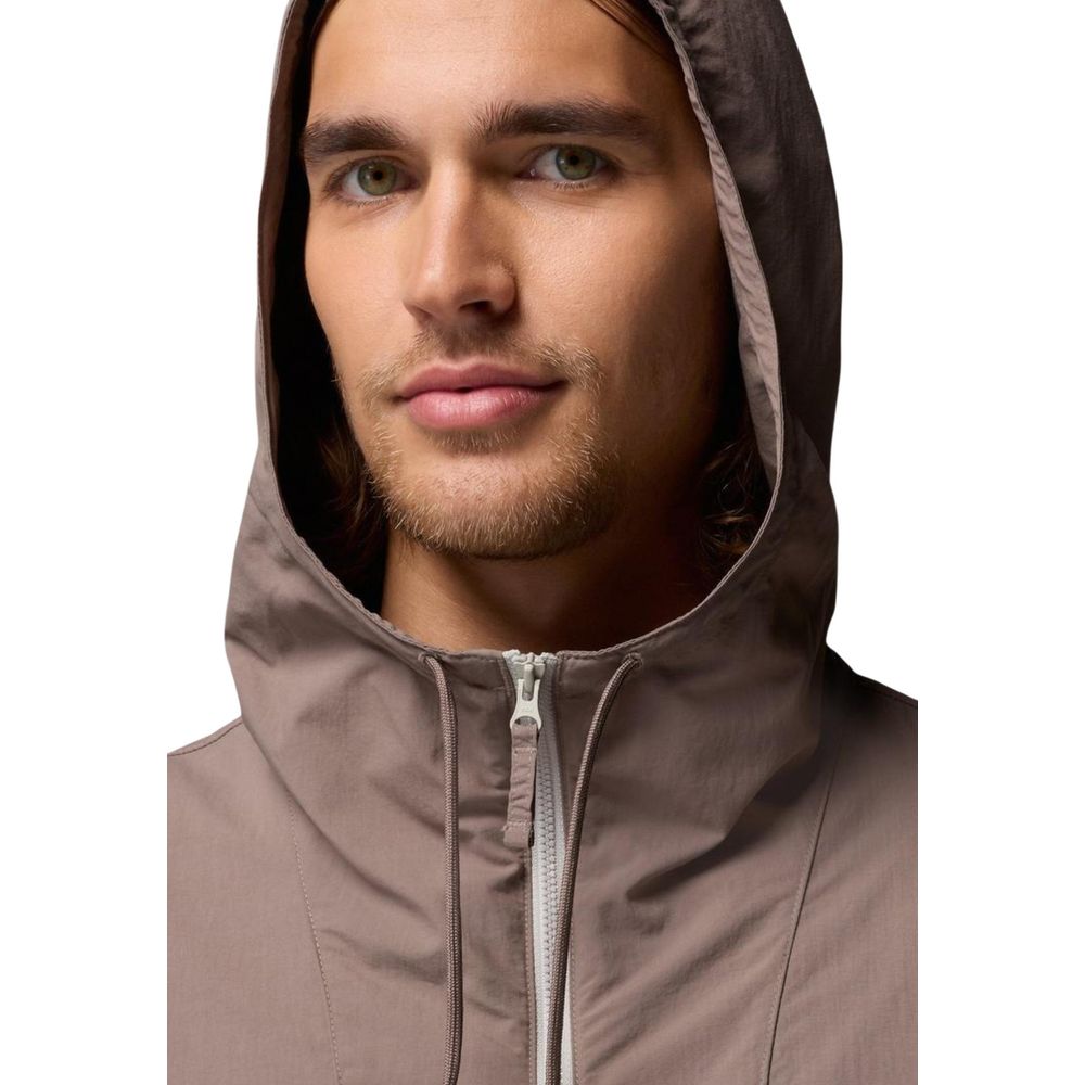 Columbia graue Nylon-Shell-Jacke
