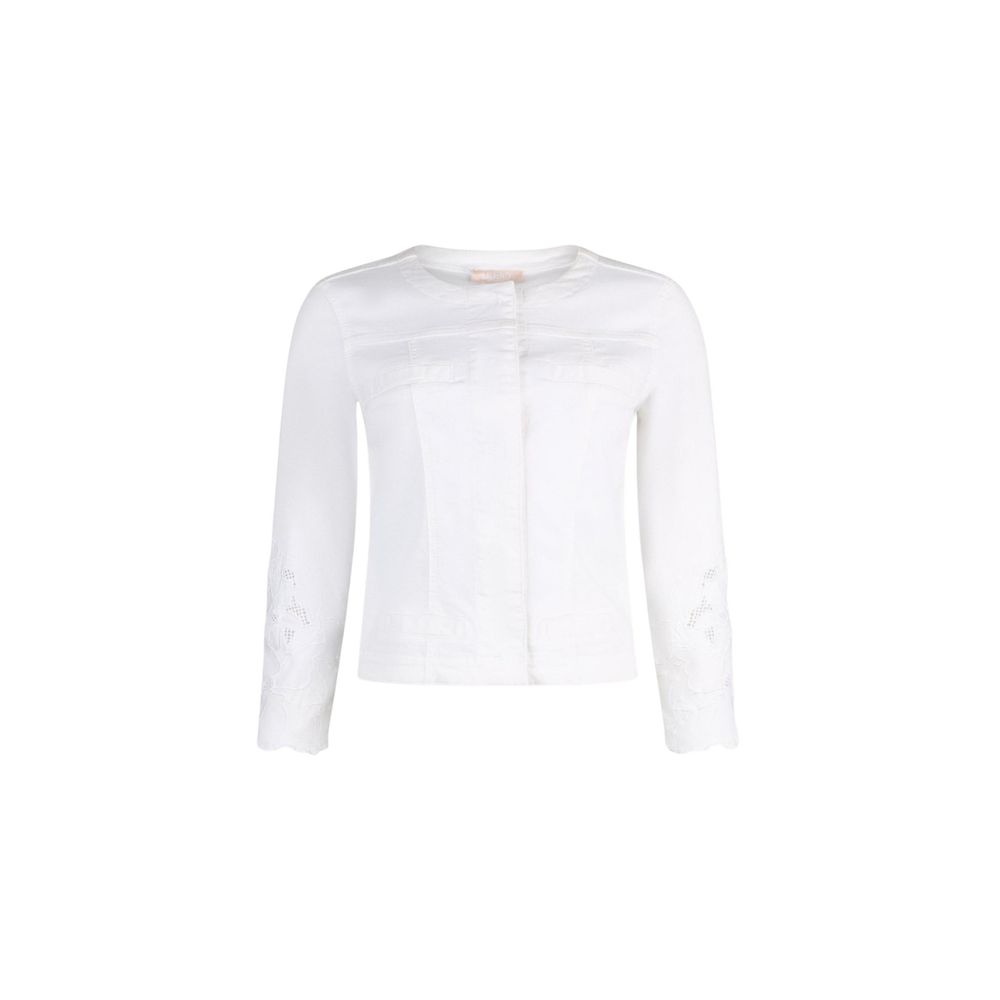 Liu Jo Weiße Jeansjacke aus Baumwolle