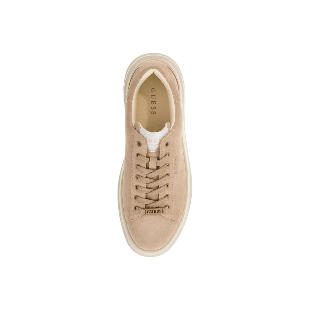 Guess Beige Wildleder Low Top Sneakers