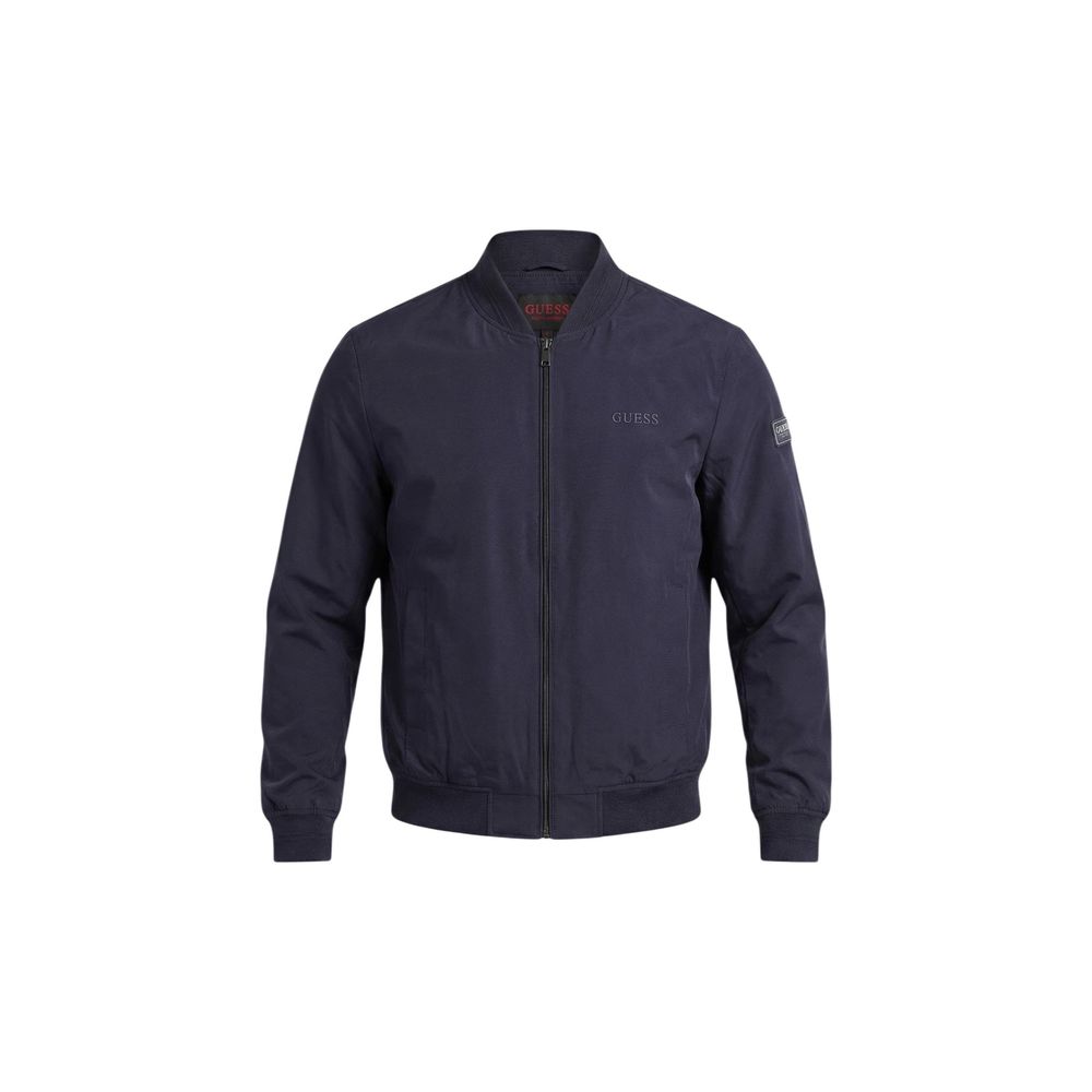 Guess Bomberjacke aus blauem Polyester