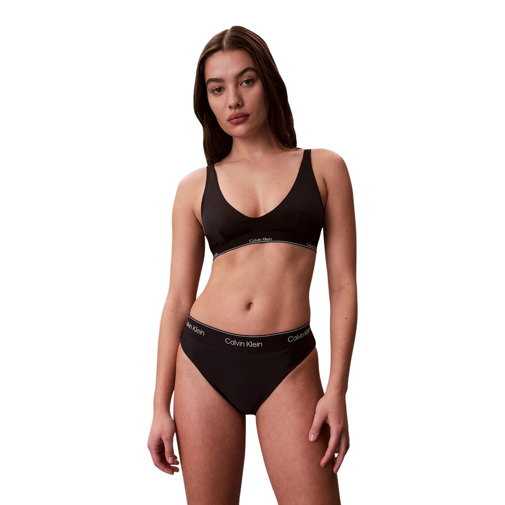 Calvin Klein Jeans Schwarzer Bikini aus recyceltem Polyester