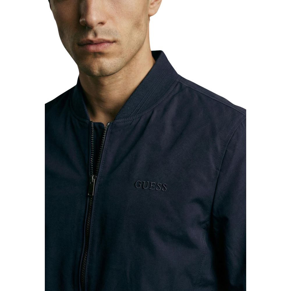 Guess Bomberjacke aus blauem Polyester