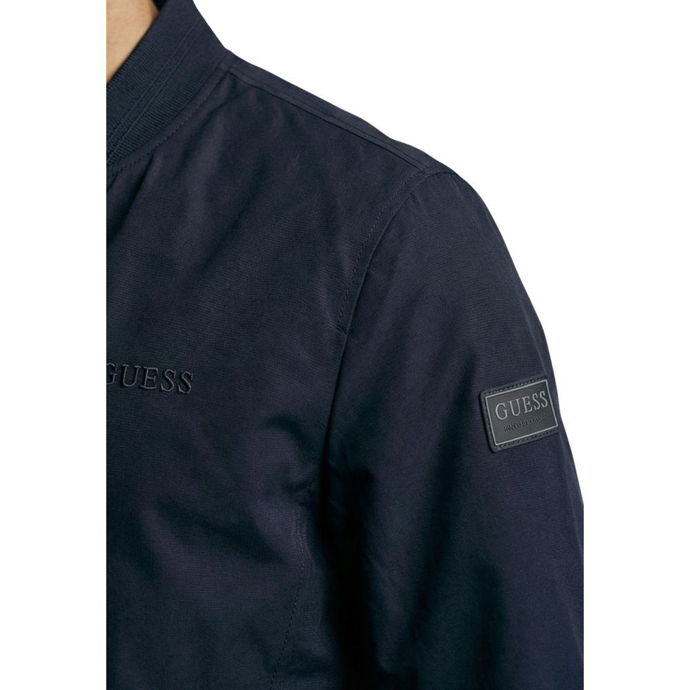 Guess Bomberjacke aus blauem Polyester