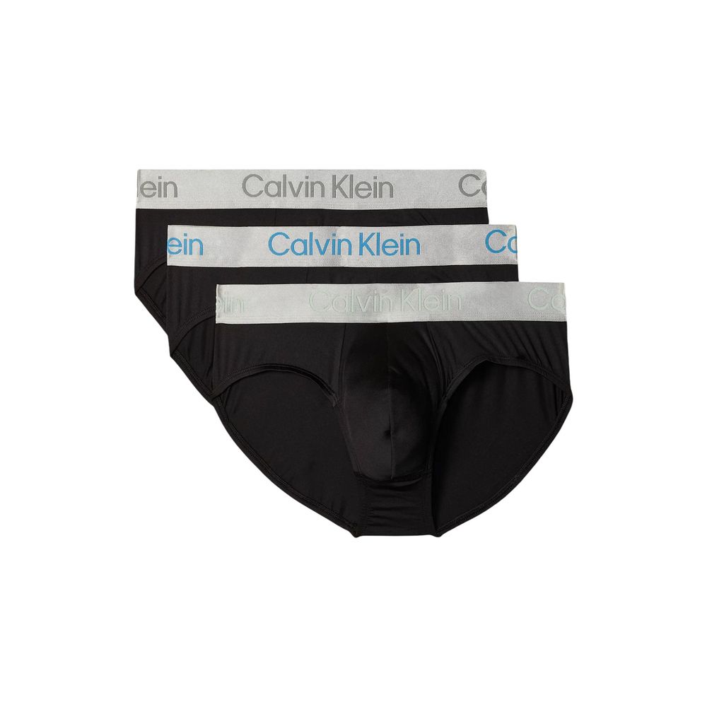 Calvin Klein Underwear Slips aus recyceltem Polyester in Schwarz und Weiß