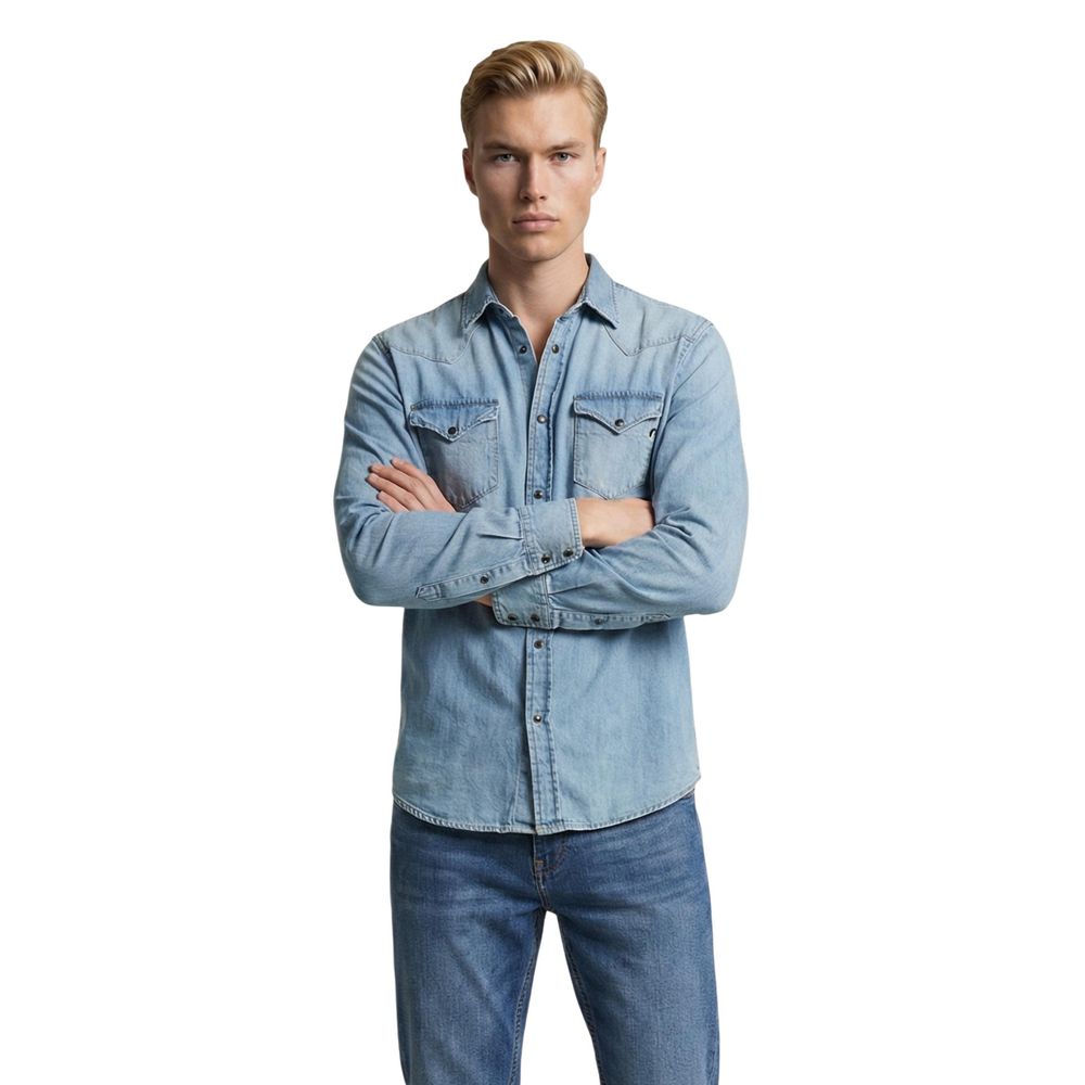 Replay Hellblaues Jeanshemd