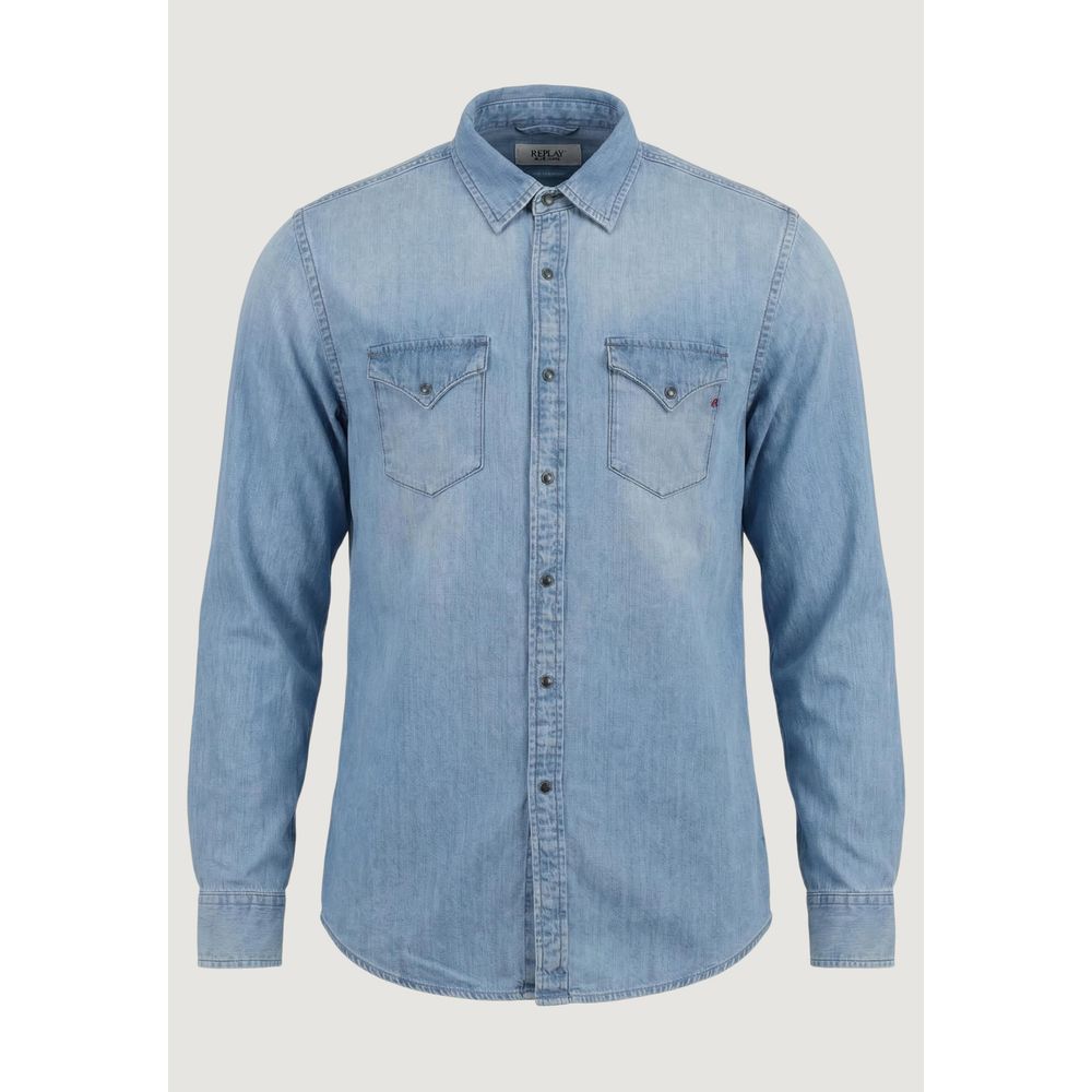 Replay Hellblaues Jeanshemd
