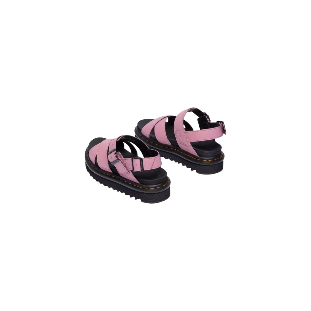 Dr. Martens Rosa Leder Plateau-Sandalen
