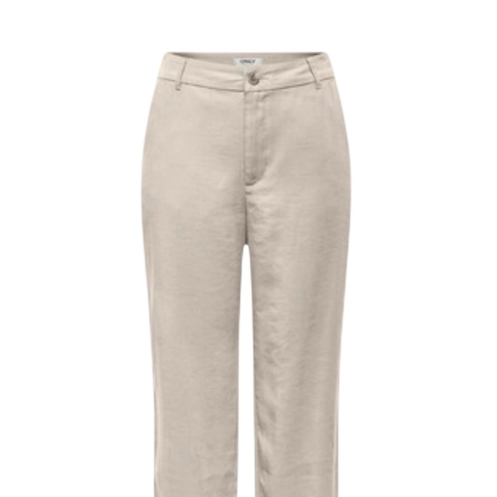 Nur beige Viskose Freizeithosen