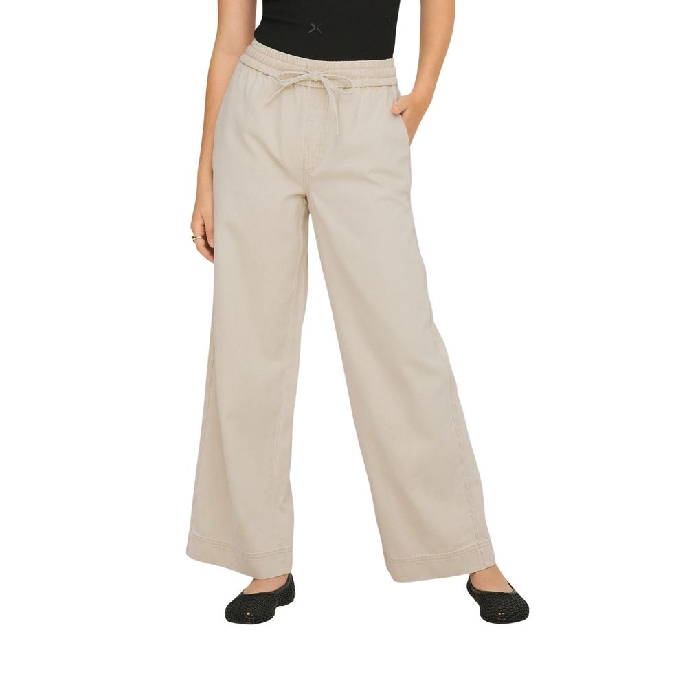 Only Cream-Baumwollhose mit Schlag