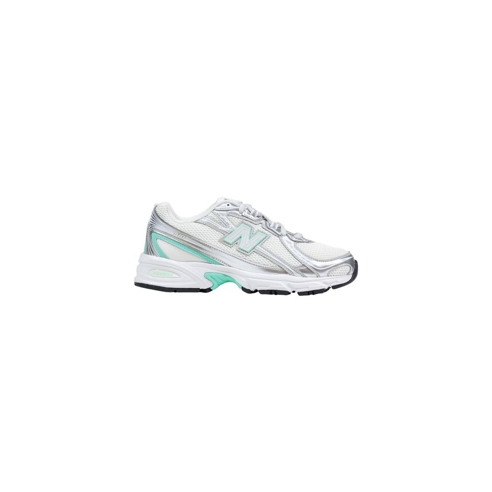 New Balance silberne Synthetik-Athletik-Sneakers