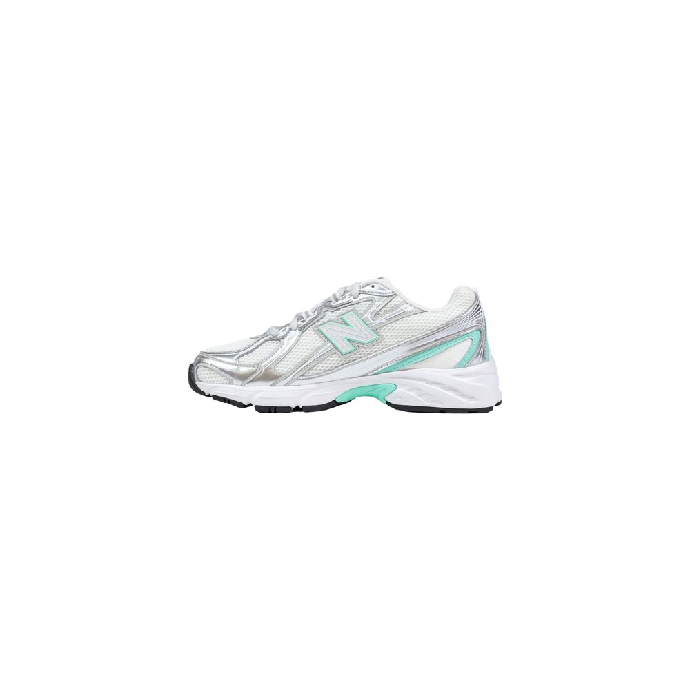 New Balance silberne Synthetik-Athletik-Sneakers