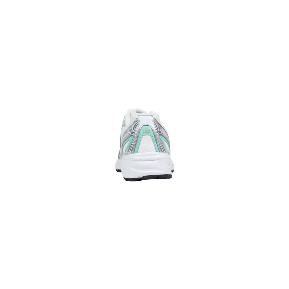 New Balance silberne Synthetik-Athletik-Sneakers