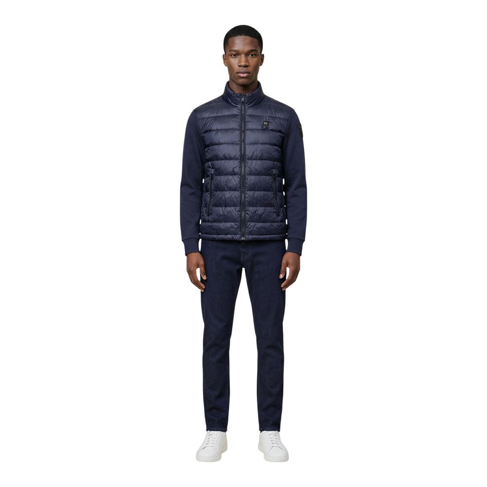 Blauer Blue Polyamid-Shelljacke