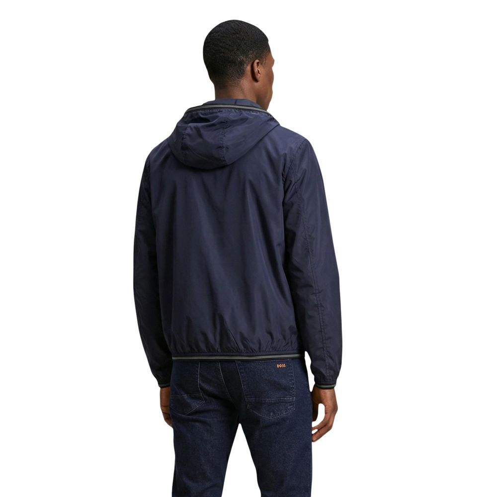 Blauer Blue Polyamid-Shelljacke